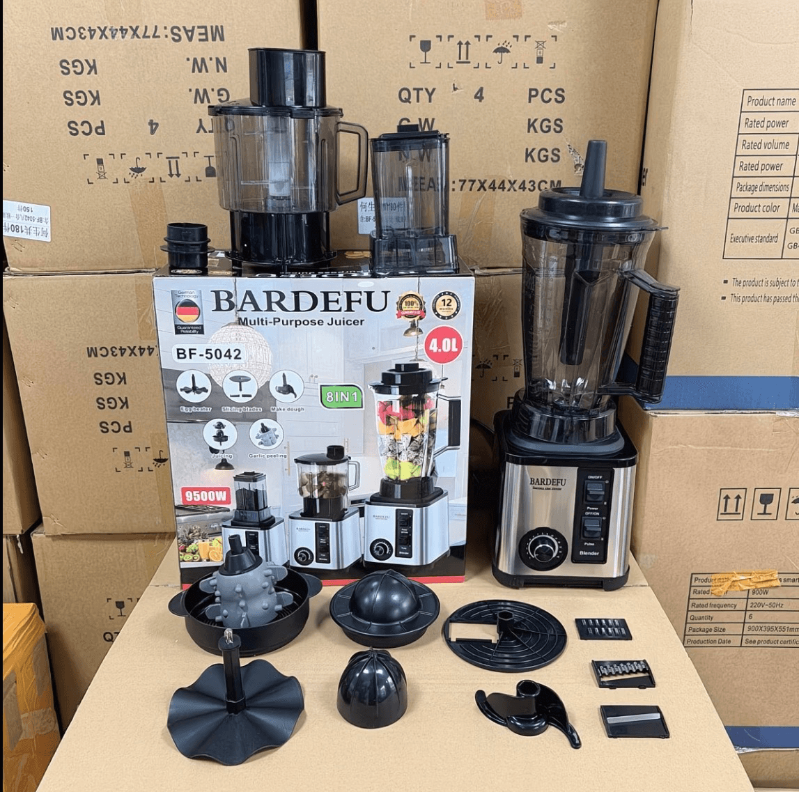 8in1 multifunction BARDEFU Blender